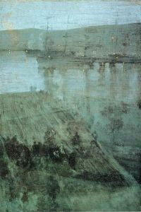 Whistler's <i>Nocturne in Blue and Gold: Valparaiso Bay</i> (1866), the first of his Nocturne series.