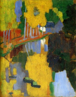 Paul Sérusier: The Talisman, the River Aven at the Bois d'Amour (1888)