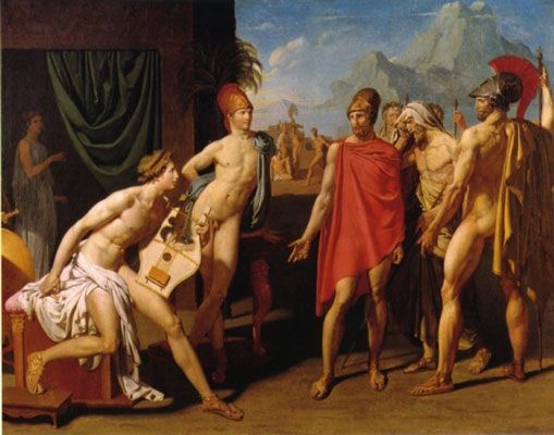 Jean-Auguste-Dominique Ingres: Achilles Receiving the Ambassadors of Agamemnon (1801)