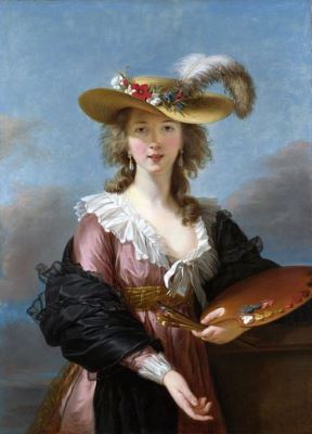 Self Portrait in a Straw Hat (1782)